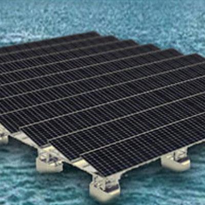 Floating solar structure  for … Ocean & Sea